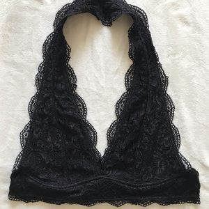 Black lace bralette